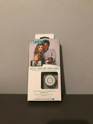 Hisy Wireless Smartphone Camera Remote for Apple/Android White Color 