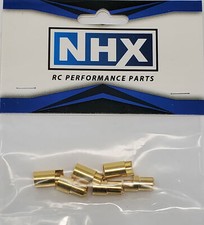 NHX 6.5mm Gold Plated Bullet Adapter Connector Male / Female 3 Pairs/Bag