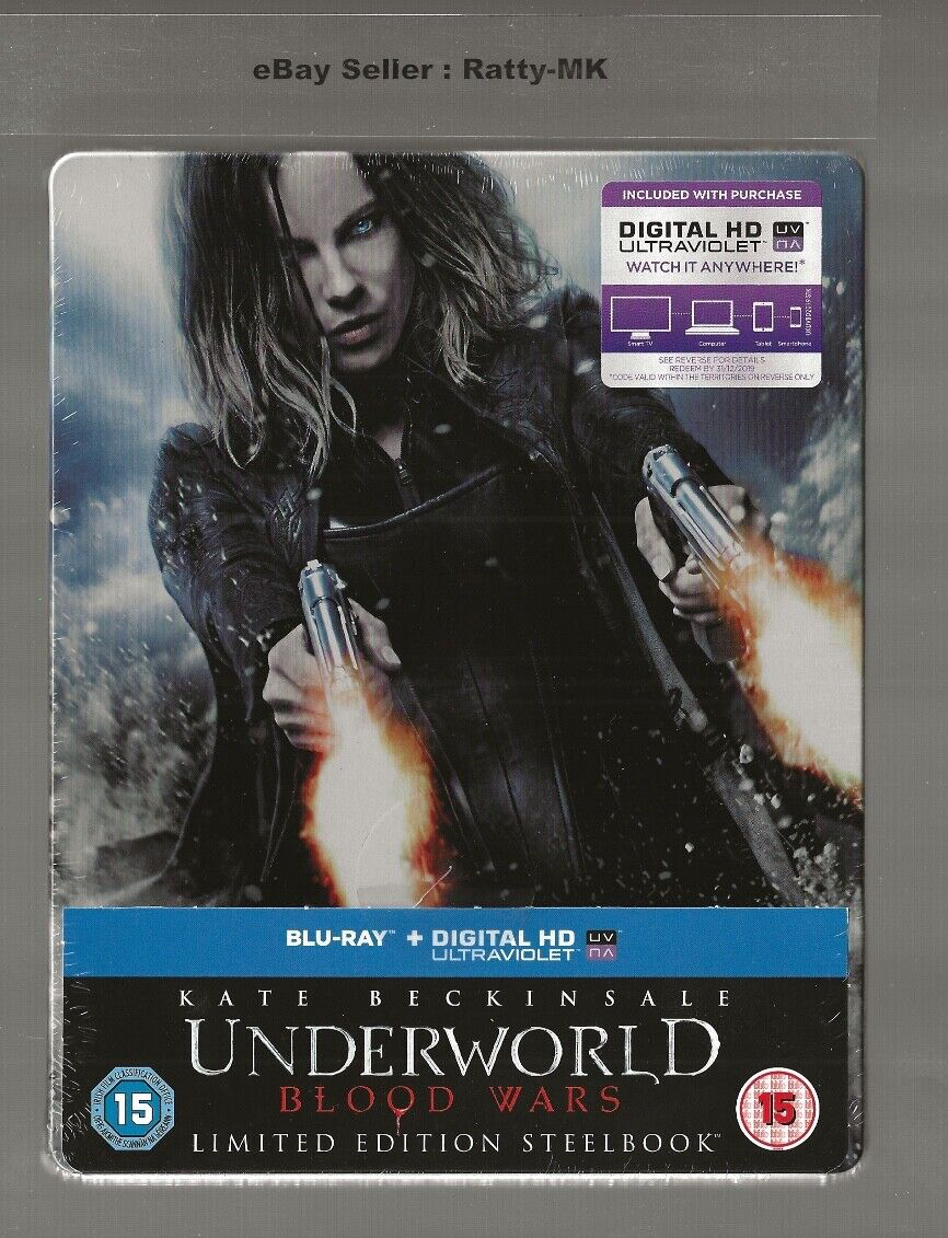 UNDERWORLD : BLOOD WARS - UK EXCLUSIVE BLU RAY STEELBOOK - NEW & SEALED