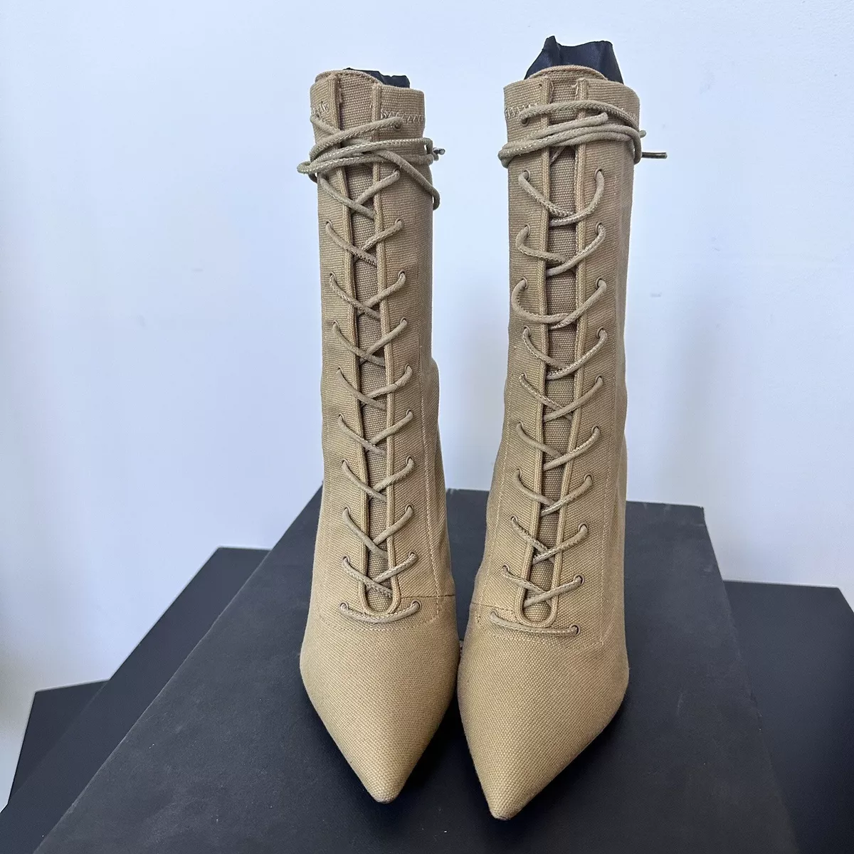 Yeezy lace up heel boots cheap
