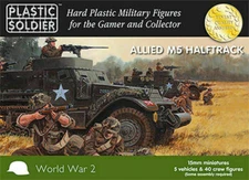 Plastic Soldier Company 15MM M5 HALFTRACK 5 UNITS/BOX New