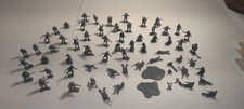 65 RARE GIANT HONG KONG WW11 GREY GERMANS HO 1/72 25MM PLASTIC PLAYSET