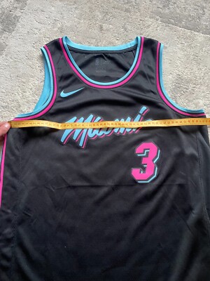 100% Authentic Dwyane Wade Nike Miami Heat Vice City Jersey Size L
