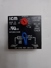 ICM Controls ICM102 Delay On Make Timer  HMPS00C2X600 Adjustable .03-10 Minutes