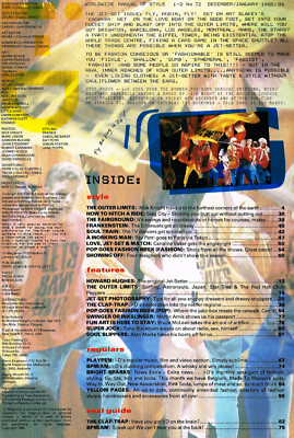 i-D Magazine N°32 Dec 1985 Jan 1986 Vintage 1980s ID 32 Dec 1985 Jan 1986 Jet Set Issue Howard