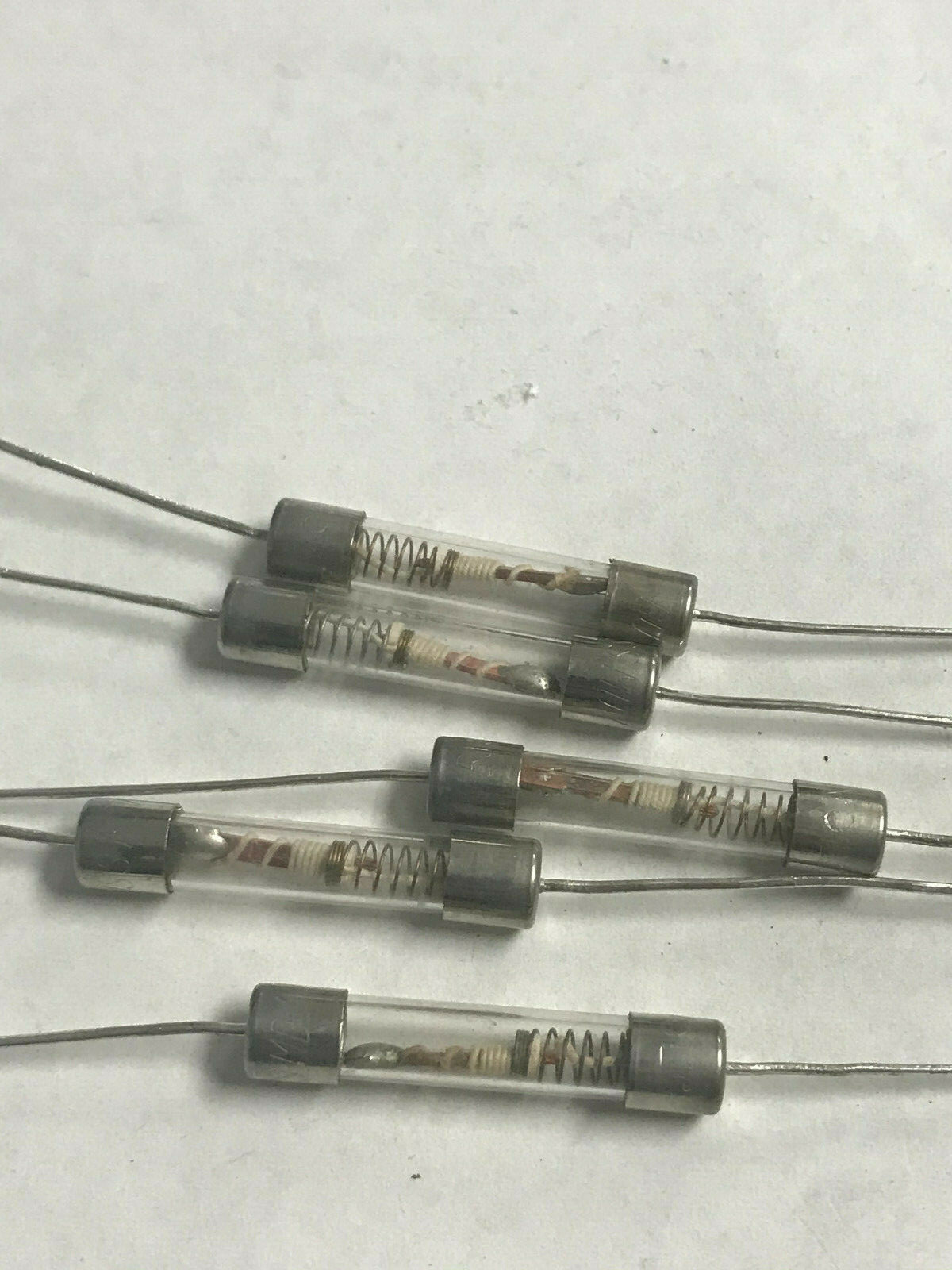 Lot De 4 Fusibles à Verre Bussmann MDLV-1/2 250V 1/2A - Avec Pigtails, Temporisés (slow-blow)