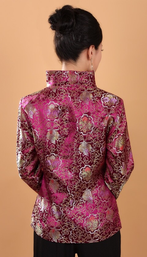 美品 roku dahl’ia SATIN CHINA MOTIF JACKET Vintage Chinese Silk Jacket - Etsy