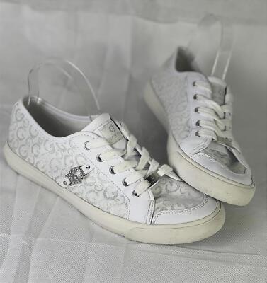 G by Guess Womens Sneakers White All Over Print Logo