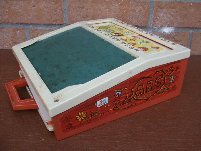 Pupitre éducatif de 1972 Fisher Price pour apprendre chiffres/lettres dès 3 ans - Photo 2/3