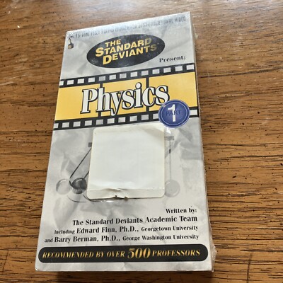 The Standard Deviants Present Physics Part 1 VHS friction energy torque NEW OOP