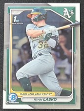 2024 Bowman Chrome 1st Bowman #BCP-105 Ryan Lasko Oakland Athletics A's