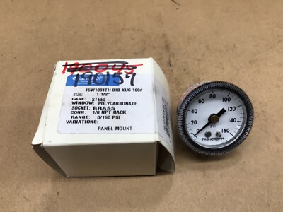 ASHCROFT Pressure Gauge Stainless Steel 15W1001TH 01BXUC #4001K36IAC