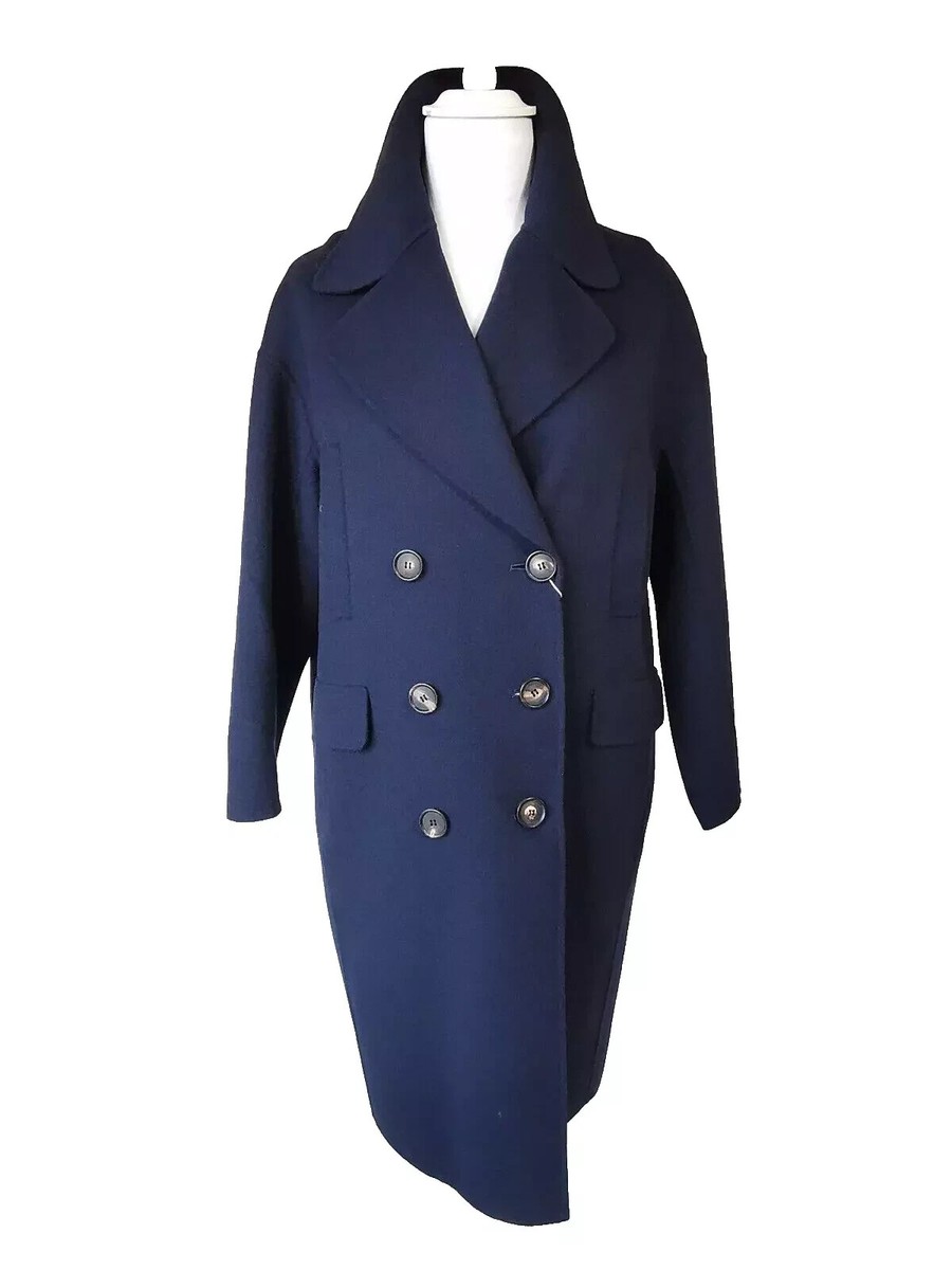 ジャケット・アウター MaxMara double breasted virgin wool coat ✨MAX MARA Double Breasted Coat in Virgin WOOL Usa12_ It46_ De42_