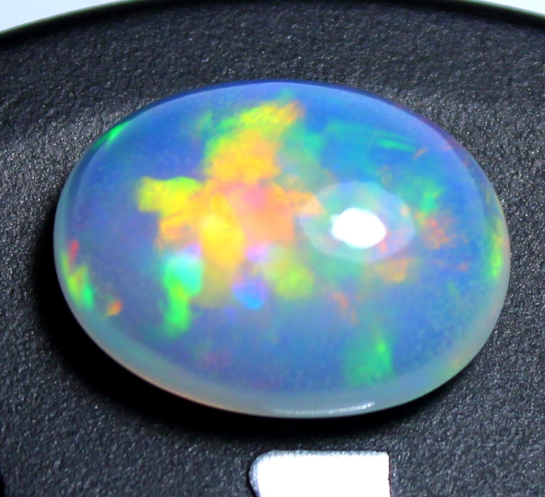 Natural Ethiopian Rainbow Multi Fire Opal Stone Loose Gemstone