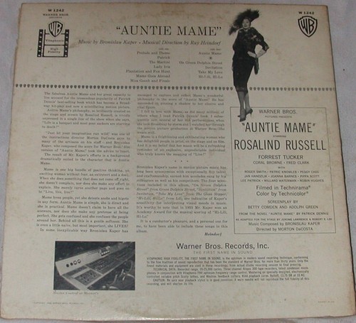 Bronislaw Kaper - Auntie Mame (LP, Mono) (Very Good Plus (VG+)) - Picture 2 of 4