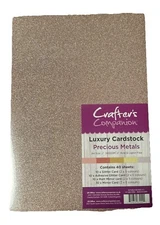 Crafter's Companion Luxury Cardstock A4 Size 40 Sheets "Precious Metals"