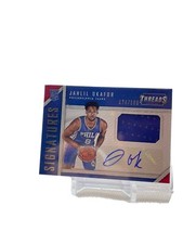 Jahlil Okafor 76ers 2015-16 Panini Threads Signatures Auto Jersey Rookie /199