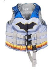 SwimWays DC Batman PFD Life Jacket with Adjustable Buckle