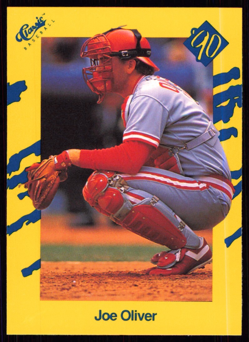 1990 Classic Yellow Joe Oliver Cincinnati Reds #T98 | eBay