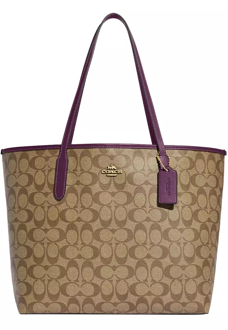 Coach City Tote Bag In Signature Canvas, #5696 | eBay
