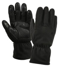 Micro Fleece All Purpose / Weather Gloves - Black, Foliage Green