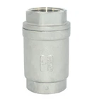 1" inch Spring Loaded In-line NPT Threaded Check Valve Stainless Steel SS316