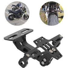 CNC Motorcycle Fender Eliminator License Plate Holder Bracket W/ LED Tail Light