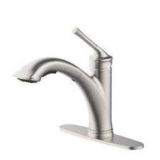 Glacier Bay Hemming 1-Handle Pull-Out Sprayer Kitchen Faucet Stainless Steel