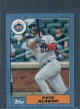 2022 TOPPS MINI 1987 TOPPS INSERT BLUE PARALLEL PETE ALONSO #78B-29 06/10