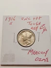 1916 S Mercury Dime UNC+++ Full Split Bands Tough Coin To Find 1st Year