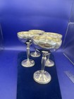 4 Sterling Silver Champagne Coupes Art Deco Cocktail Goblets M Fred Hirsch — photo 1