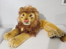 Vintage Steiff Leo Lion plush Large size w/ chest tag 28"