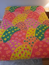 Vintage 60/70's Marimekko Ako Twin Comforter ~ Katsuji Wakisaka ~ Nice Condition