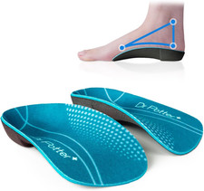 3/4 Orthotic Insoles, Shoe Inserts, Plantar Fasciitis Relief, High Arch Support