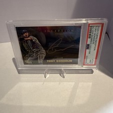 2020 topps inception tony gonsolin autograph Psa 9
