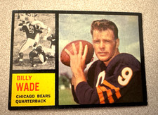 1962 Topps Football # 13 Bill Wade EX