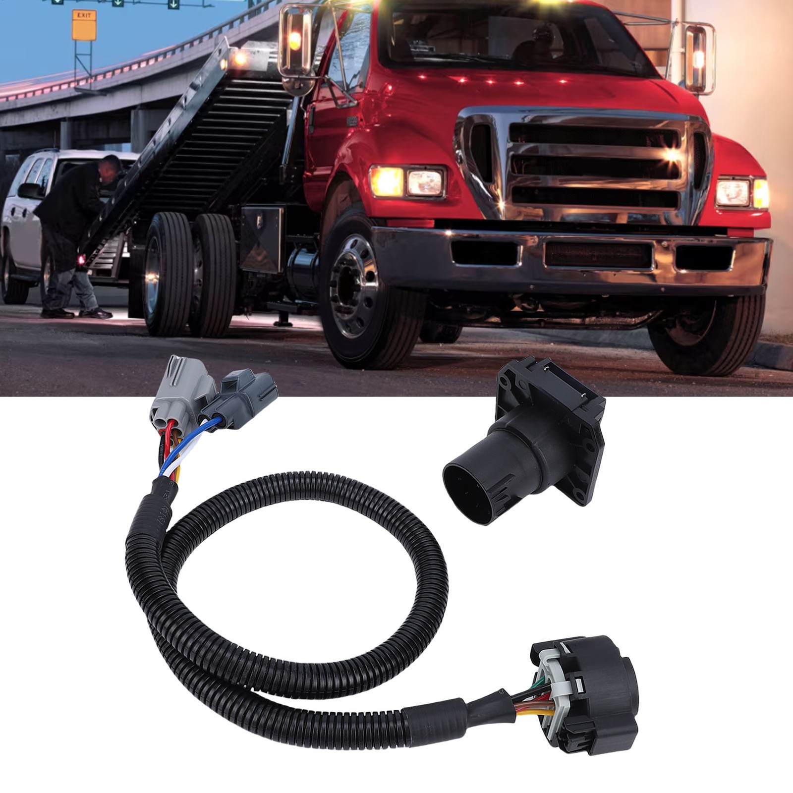 7 Way RV Wiring Harness Kit 40164 7 Pin Trailer Wiring Adapter Plug Replac