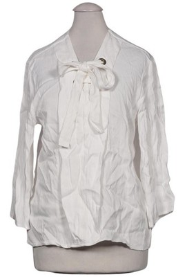 SEM PER LEI Bluse Damen Oberteil Hemd Hemdbluse Gr. EU 38 Weiß #hjeuehz