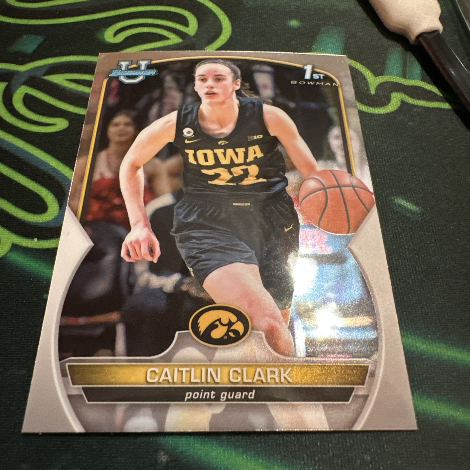 Caitlin Clark Hawkeyes 2022-23 Bowman University Chrome #50 FBC