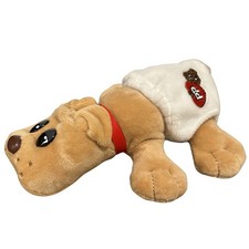 Pound Puppies Newborn Plush Tan Puppy Bulldog w/ Diaper Animal Hasbro 2021
