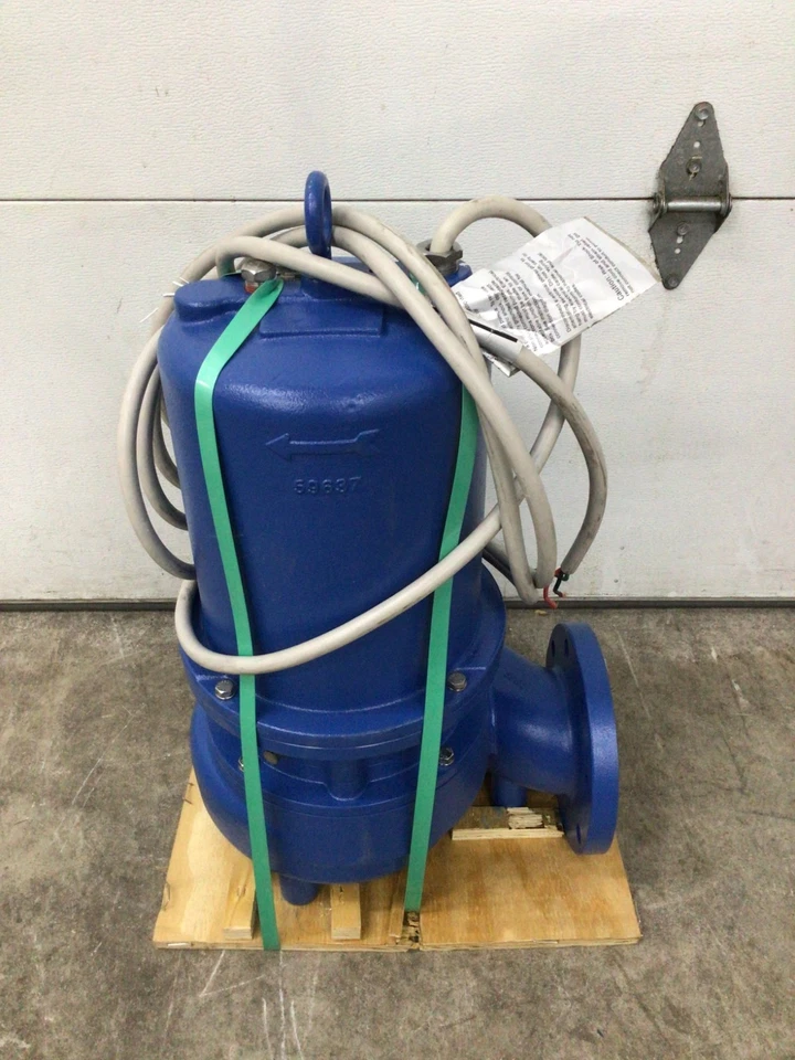 GOULDS - WS5034D4 Bomba eyectora de aguas residuales 3PH 5HP 460V AC, 650 gpm hierro fundido Foto 3 de 4