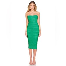 NOOKIE ZEN MIDI DRESS GREEN NWT Size Small