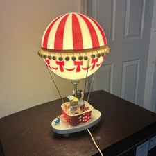 Vintage 1972 Dolly Toy Co Nursery Hot Air Balloon Lamp 17" Works