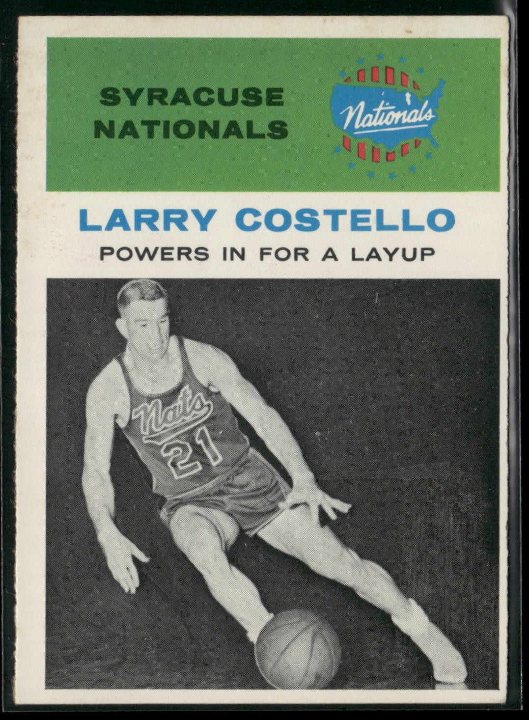 1961-62 Fleer Basketball LARRY COSTELLO #48 Iconic Vintage Nationals NICE! O317