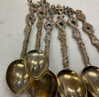 SET  OF 6 VINTAGE  ITALY DEMITASSE SPOONS — photo 2