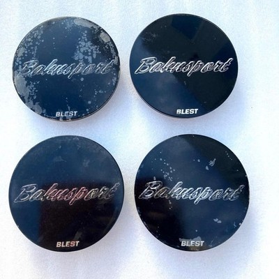 Set of 4 BAHNSPORT by BLEST Wheel Center Caps