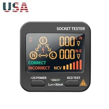 1Pc US Plug AC11 Socket Tester Digital Display Voltage Checker Detector Home