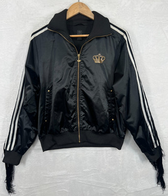 Adidas x Missy Elliott Respect M.E. Fransen Trainingsjacke Schwarz Gold L