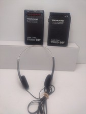 Vintage Prosound Pro Sound AM/FM Stereo Boy Portable Radio Dual Case Headphone