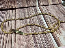 Vintage Gold Tone Twisted Mesh Rope Belt 30" To 30.5" Inches